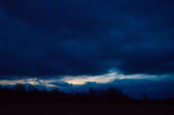 It looked like a painting as the dark and the light mixed together.